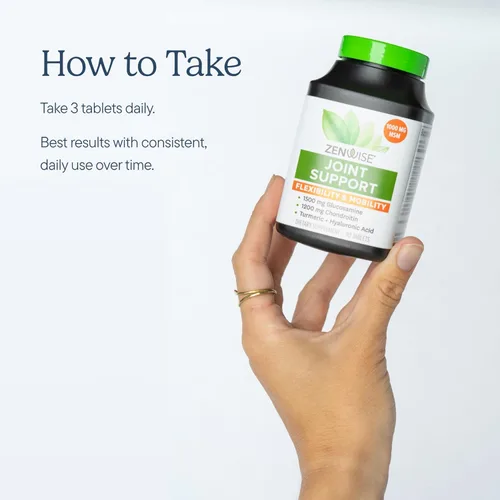 Miniatura 4 de Zenwise Health Suplemento de apoyo articular con glucosamina, condroitina, MSM, curcumina y sulfato, salud articular para mujeres y hombres, soporte