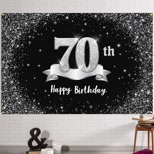 Miniatura 25 de HAMIGAR Telón de fondo de pancarta de feliz 10 cumpleaños de 6 x 4 pies, decoraciones de cumpleaños de 10 años, suministros de fiesta para niñas
