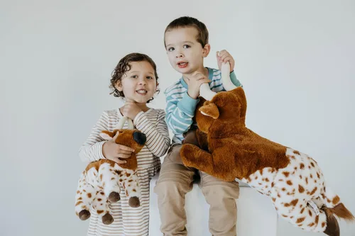 Miniatura 2 de The Petting Zoo Longhorn - Peluche de animales de peluche, regalos para niños, animales salvajes de Onez, juguete de peluche de cuerno largo, 24
