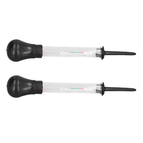 Miniatura 7 de Hidrómetro, 2 unids hidrómetro de vidrio electro medidor hidráulico 1.100-1.300 herramienta de medición para densidad de electrolitos, hidrómetros