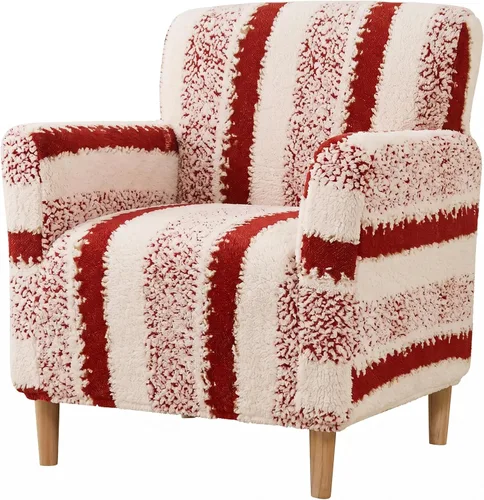 Miniatura 58 de LiveGo - Funda elástica para sillón de mediados de siglo moderno de 1 pieza, fundas de acento de jacquard para silla con brazos, fundas impermeables