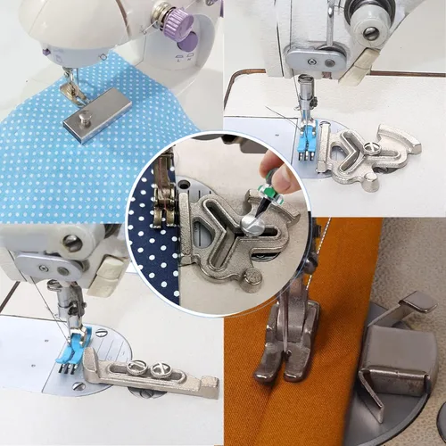 Miniatura 5 de Guía magnética de costura y medidor de posicionamiento de flor de ciruelo para máquina de coser con 4 tornillos 5 accesorios para máquinas