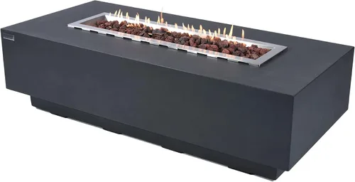 Miniatura 12 de Elementi Granville Paquete de Hoguera para Exteriores - Juego de Fogata Exterior Incluye Mesa de Hoguera de Concreto a Propano de 60", Pantalla