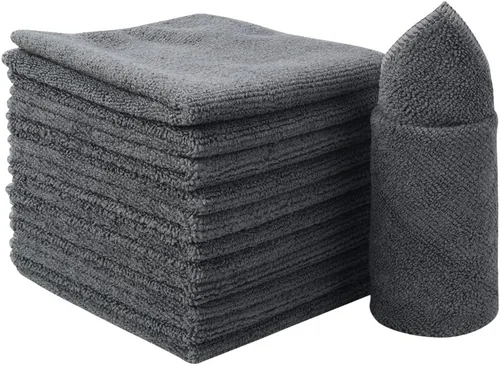 Miniatura 7 de SINLAND Paño de limpieza de microfibra súper absorbente, paños de cocina de secado rápido, sin rayas, paños de vidrio, 12 x 12 pulgadas, paquete