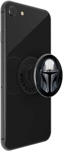 Miniatura 2 de PopSockets Agarre para teléfono con soporte expansible, agarre adhesivo, StarWars - Mandalorian (Brillo)