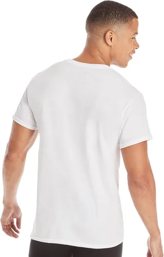 Miniatura 3 de Hanes Camisetas para hombre, control de olores, absorben la humedad, 100% algodón, paquetes múltiples