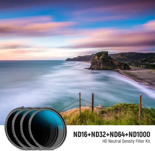 Miniatura 4 de Neewer Kit de filtro de lente ND de 3.228 in (UV, CPL, FLD, ND2, ND4, ND8, parasol de lente, tapa de lente) y ND16/ND32/ND64/ND1000 compatible