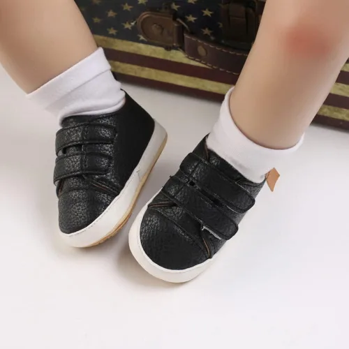 Miniatura 6 de Clowora Zapatos para bebés niños y niñas, suela de goma antideslizante, zapatos de cuna para recién nacidos, mocasines planos.