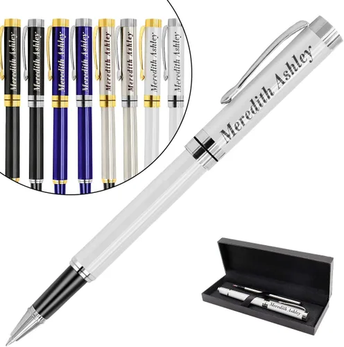 Miniatura 10 de Aolun Bolígrafos personalizados, bolígrafo grabado personalizado, perfecto para cumpleaños, negocios, fiestas con nombre, eslogan o logotipo, tinta