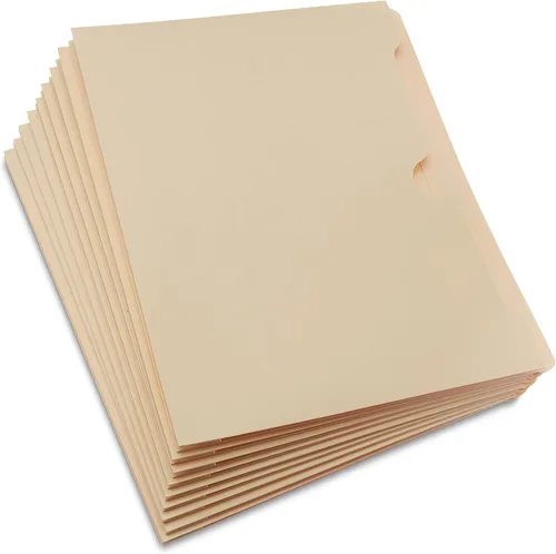 Miniatura 3 de Amazon Basics Archivadores reforzados, tamaño carta, pestaña de corte recto, expansión de 2 pulgadas, Manila, paquete de 50