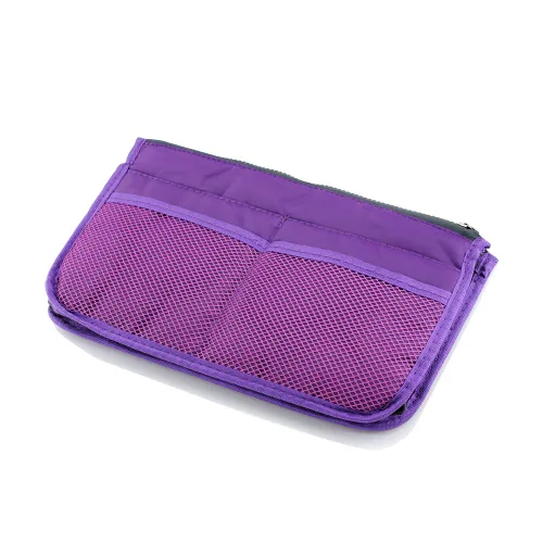 Miniatura 3 de GEARONIC TM - Bolsa organizadora para bolsas de mujer, bolsa que se mete dentro de bolsa de mujer para organizar mejor cosméticos, etc., S, Púrpura
