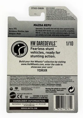 Miniatura 2 de Hot Wheels 2017 HW Daredevils Mad Mike Mazda Repu 286/365, Gris Oscuro ()