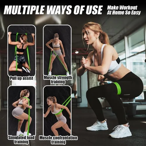 Miniatura 5 de Resistance Bands for Working Out, Pull Up Assistance Bands Set for Men & Women,Latex Workout Bands, Eexercise Bands Resistance for Body