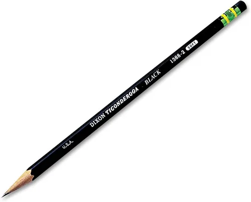 Miniatura 4 de Ticonderoga Lápices de madera, preafilados, 2 HB suaves, negro, 10