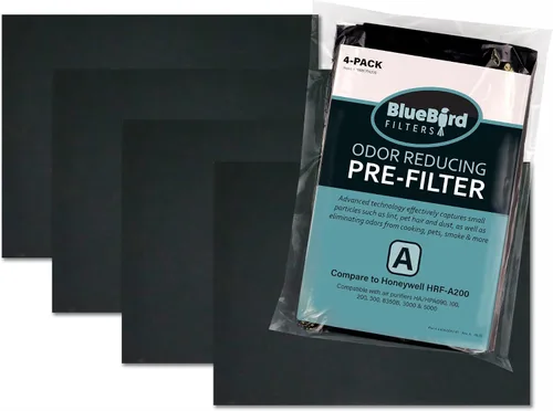 Prefiltro A para las series Honeywell HPA200 y HPA5200, parte # HRF-A200, paquete de 4 unidades engrosadas y funcionan como OEM, reemplazo del