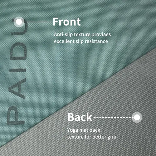 Miniatura 3 de PAIDU Yoga Mat Non Slip Anti-tear,extra thick-2/5 inch（10MM）High Resiliency Professional POE Yoga Mats for Women Men Kids,72"x24"inch,Workout, Yoga
