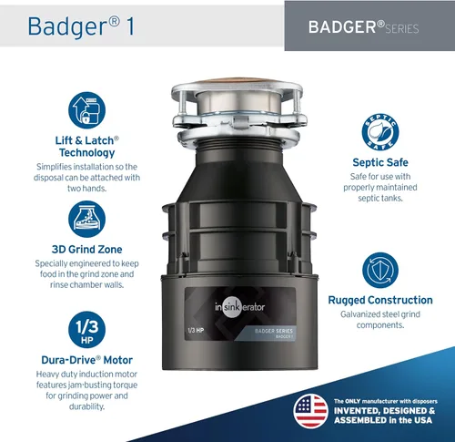 Miniatura 2 de InSinkErator tejón, Badger 1, 120.00 volts