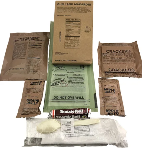 Miniatura 8 de Mre 2018 Inspector de fechas de comidas,listo para comer, caja de 12 genuino excedente US Militar.