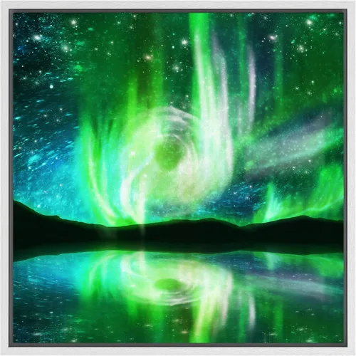 Miniatura 68 de Lienzo decorativo con diseño de un hermoso paisaje, para la decoración del hogar, The Cosmic Cloud, 12" x 12