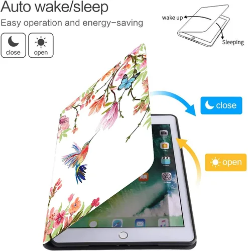 Miniatura 2 de Funda para iPad Mini, iPad Mini 1 2 3 4 5 y juego de posavasos, funda de piel sintética con soporte y apagado automático para iPad 5/4/3/2/1