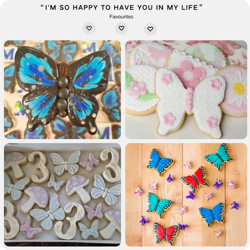 Miniatura 4 de LUBTOSMN Juego de cortador de galletas de mariposa, tamaño 3.9 pulgadas, 3.1 pulgadas, 2.4 pulgadas, 3 piezas, cortadores de galletas de fondant