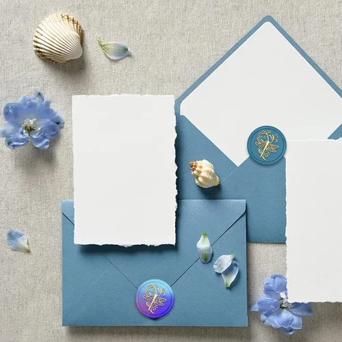 Miniatura 7 de MAYJOYDIY Sello de cera de libélula, sello de cera de libélula, 1.181 in, cabeza de material de latón extraíble para tarjetas de cartas, Libélula