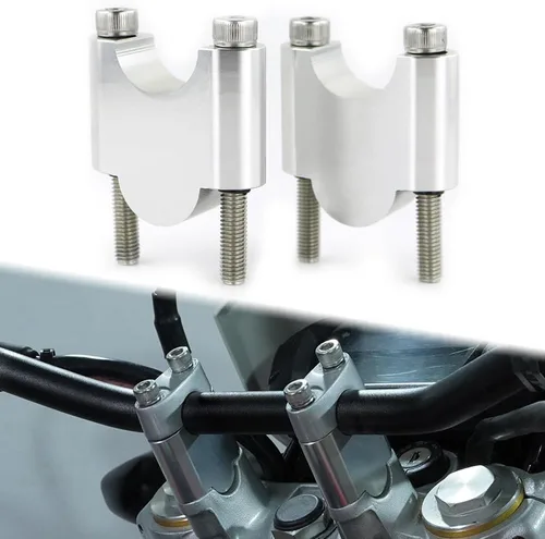 Miniatura 8 de Xitomer Elevadores de manillar de motocicleta ADV de 1 1/8 pulgadas, 1.126 in, sin abrazaderas, apto para VFR1200X, Street Triple RS, Street Triple