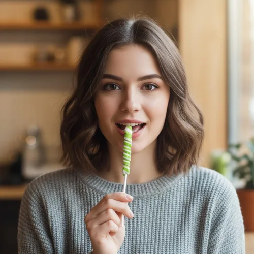 Miniatura 3 de Adams & Brooks - Paletas pequeñas de unicornio de manzana verde brillante, tarro de 10 onzas (24 unidades) - Piruletas de unicornio Twisty, dulces