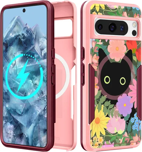 Miniatura 183 de Funda para Moto G 5G 2024 – Compatible con MagSafe para mujeres y niñas, bonita funda protectora magnética para teléfono, diseño femenino Kawaii