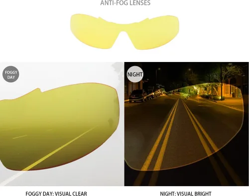 Miniatura 4 de MEETLOCKS Gafas de sol deportivas resistentes a los arañazos con marco TR90 elástico