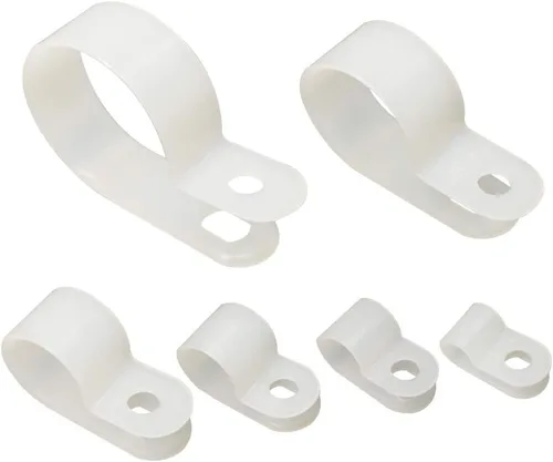 Miniatura 8 de Abrazadera para cable, 210 Uds. Abrazadera de cable tipo R 1/4 "5/16" 3/8" 1/2 "5/8" 3/4 "Nylon Cable Fastener Clips para Gestión de Cables - Negro