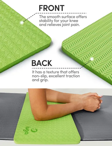 Miniatura 3 de IUGA Almohadillas de Rodilla para Yoga Cojín Alfombrilla de Rodilla Antideslizante para Codos Dolor de Muñeca en Planchas de Yoga Ejercicios