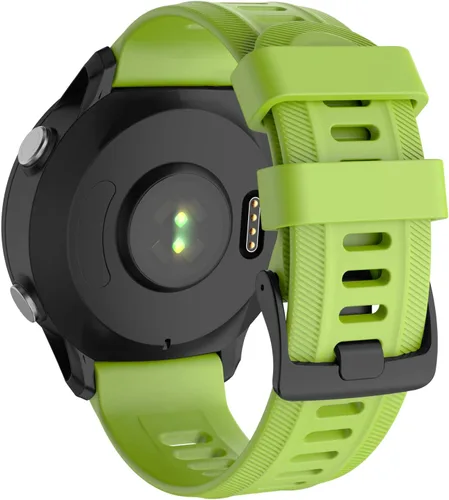 Miniatura 14 de ISABAKE Correa de reloj para Garmin Forerunner 955/945/745, correa de repuesto de silicona de 0.866 in para pulseras Fenix 5/6/Approach S60 Blanco