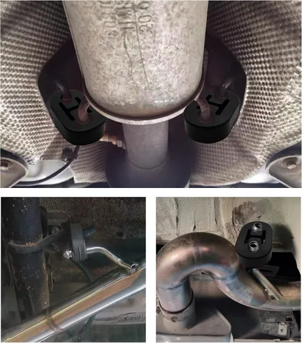 Miniatura 7 de Suspensión de escape, Caucho universal resistente, Soporte aislador de montaje de buje, Silenciador aislante de alta densidad Soporte de montaje