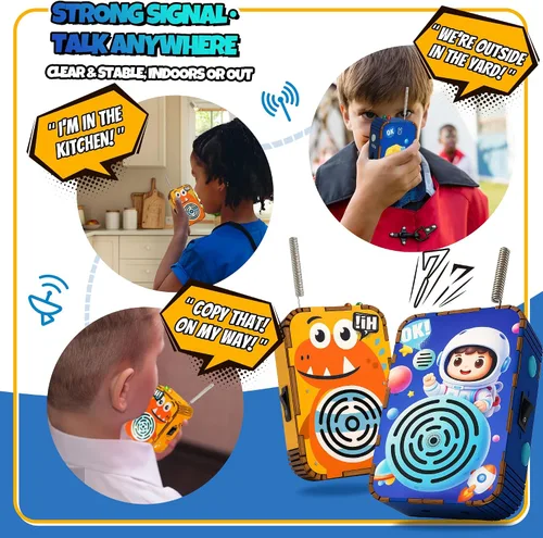 Miniatura 6 de Juguetes STEM para niños de 5 a 12 años, kit de construcción de Walkie Talkie DIY para jugar al aire libre, kits de ciencia para niños de 8 a 10 8 a