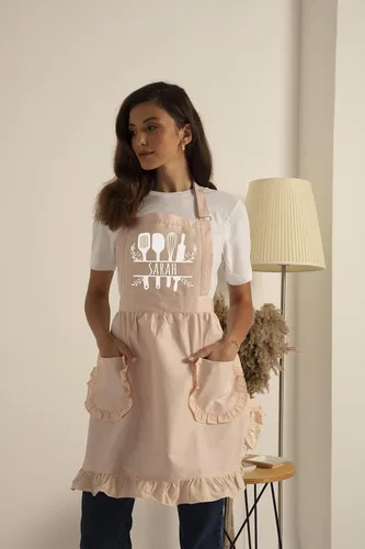 Miniatura 4 de Delantales personalizados para mujeres con bolsillos, delantal personalizado, delantal de cocina de cocina, regalo para mamá, delantal de mujer