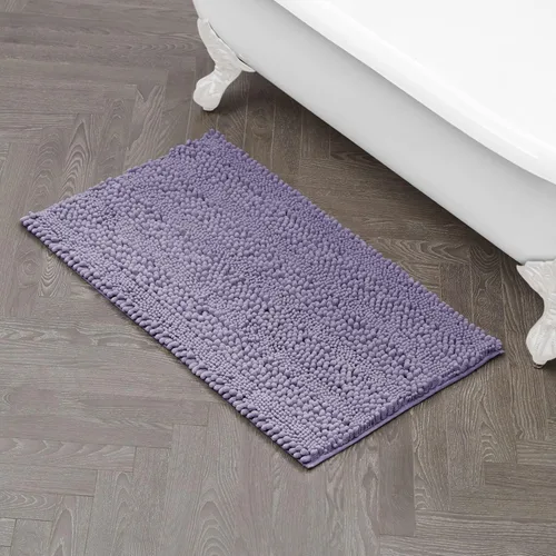 Miniatura 51 de Laura Ashley Tapete de baño de chenilla Astor 100% poliéster Decoración de baño premium Lavable a máquina Respaldo TPR Mide 17 x 24 Aqua