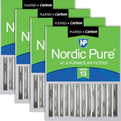 Miniatura 29 de Nordic Pure 16 x 20 x 5 (tamaño real: 15 7/8 x 19 5/8 x 4 3/8) Honeywell Filtros de aire de repuesto Merv 8 Plus Carbon 1 paquete