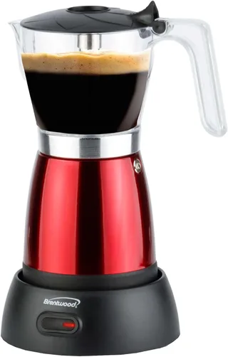 Miniatura 8 de Brentwood TS-119BK Máquina eléctrica inalámbrica de 550 vatios para café expreso, 6 porciones (negro)