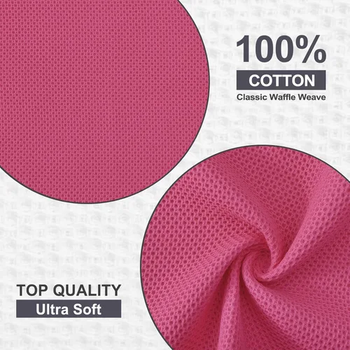 Miniatura 404 de Kitinjoy - Paños de cocina de 100 % algodón, tela de tejido gofrado, paño de limpieza ultrasuave, absorbente y de secado rápido. Beige