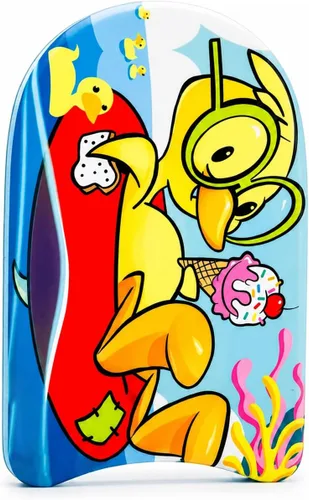 Miniatura 18 de PMU Bodyboard estampado con gráficos, correa de muñeca ligera, parte inferior lisa para playa, mar y piscina, tabla de surf para niños, adolescentes