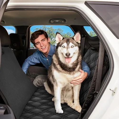 Miniatura 6 de Meadowlark Funda de Asiento de Coche para Perro, Funda de Asiento de Mascota Extra Resistente Talla X-Large para Asiento Trasero, Hamaca para Perro