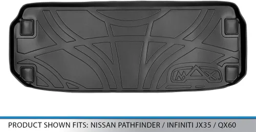 Miniatura 3 de SMARTLINER Tapete para maletero de carga detrás de la tercera fila compatible con Infiniti JX35 2013-2013