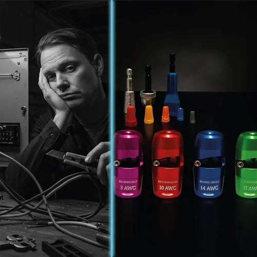 Miniatura 5 de Kit de herramientas para pelacables y tornado accionado por taladro con 4 cabezales intercambiables y accesorios - Herramienta de conector