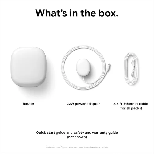 Miniatura 9 de Google Nest WiFi Pro - Wi-Fi 6E - Reliable Home Wi-Fi System with Fast Speed and Whole Home Coverage - WPS - Mesh Router - Non-Retail Packaging - Fog