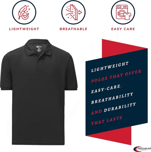 Miniatura 2 de Premium Wear Boys High Moisture Wicking Polo T Shirts