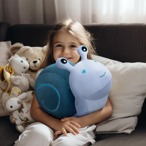 Miniatura 3 de Almohada de Peluche de Caracol Juguete Lindo Animal de Peluche Caracol Peluche Kawaii Decoración Suave Muñecos de Peluche Regalos para Adultos Niños