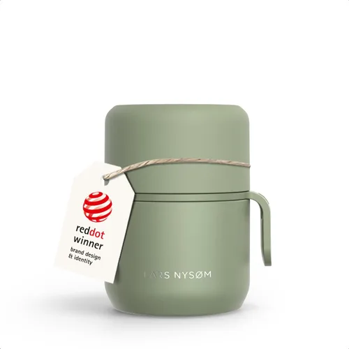 Miniatura 9 de LARS NYSØM Tarro de alimentos con aislamiento al vacío de acero inoxidable - Olla de almuerzo y frasco de almuerzo a prueba de fugas para alimentos