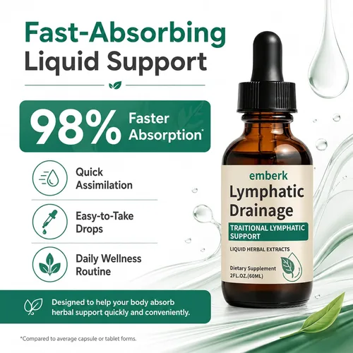 Miniatura 6 de Gotas de Drenaje Linfático, Mezcla Herbal de 2000mg con Saúco, Equinácea y Diente de León, – Apoya el Drenaje Linfático, Sistema Inmunológico