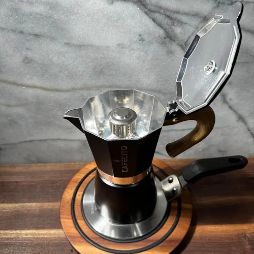 Miniatura 3 de CAFECITO - Válvula antisalpicaduras Moka Pot Reemplazo universal para cafeteras de espresso de estufa, tapa de pulverización de acero inoxidable